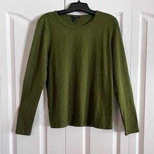 J.Crew long sleeve t-shirt dark army green Size L